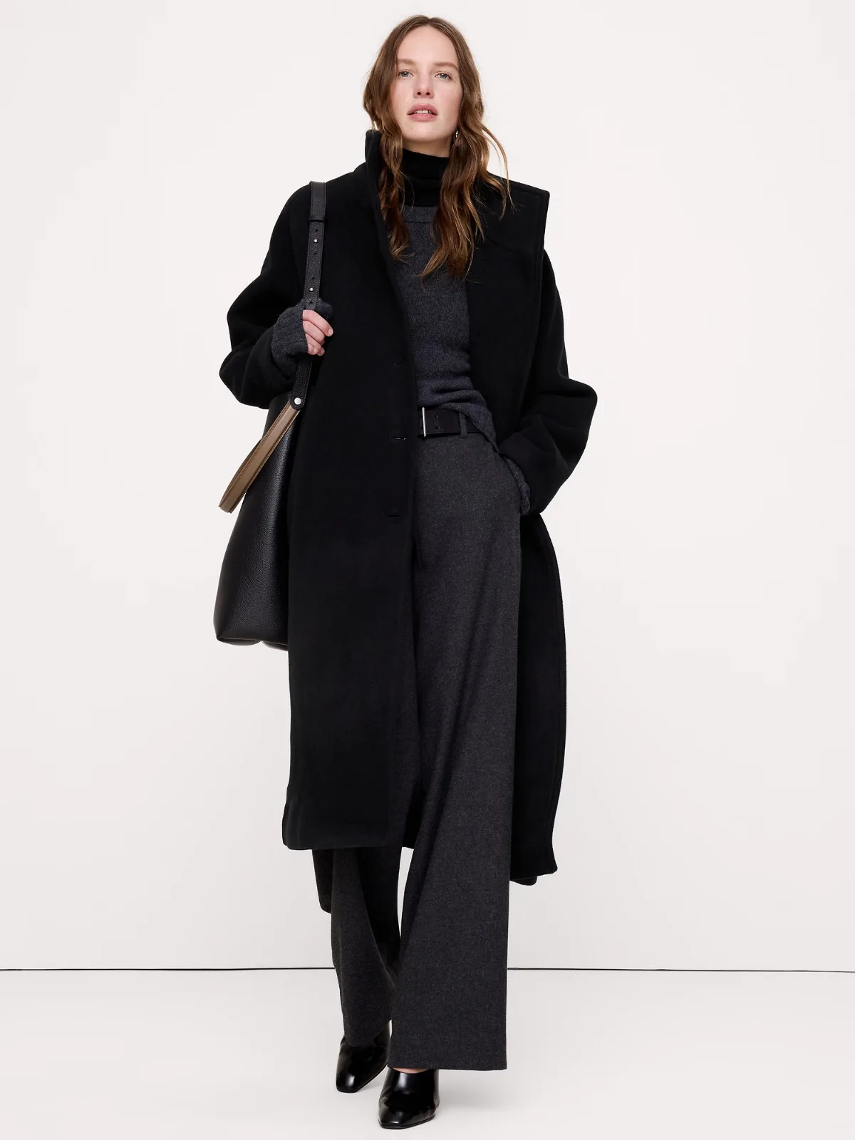 Italian Wool-Blend Top Coat by Banana Republic