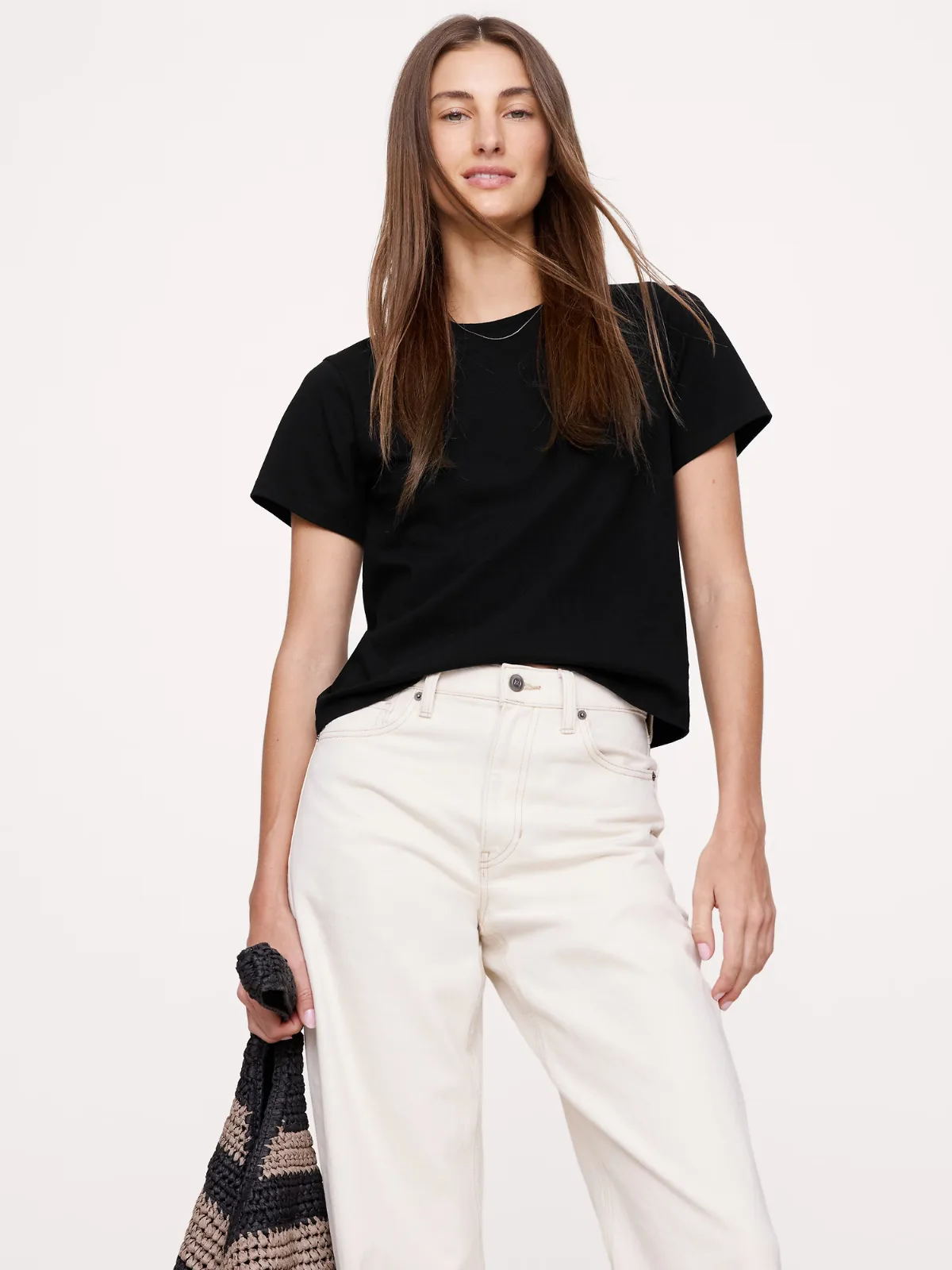 Vintage Cotton Crew-Neck T-Shirt by Banana Republic