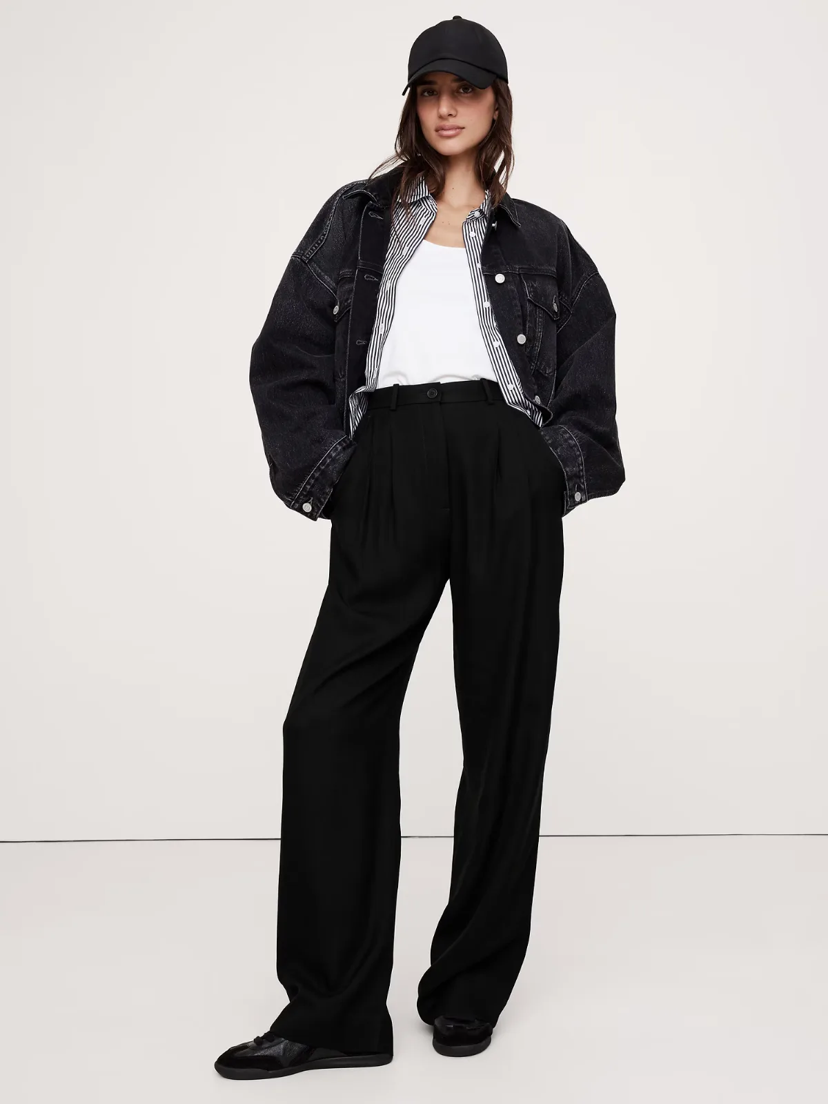 The Soho Wide-Leg Pant in Drapey Twill by Banana Republic