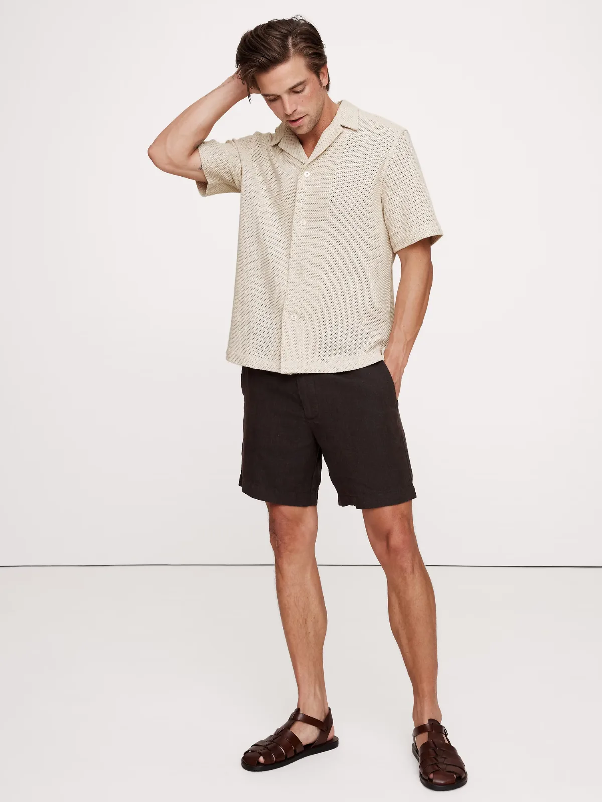 Mesh Resort Shirt by Banana Republic