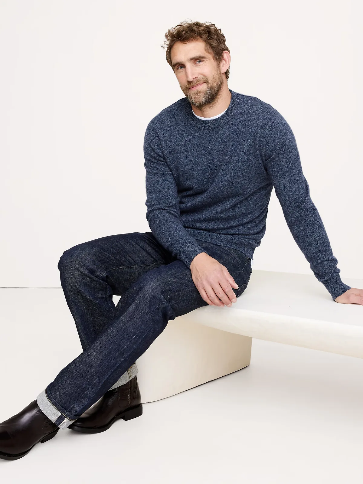 Cashmere Crew-Neck Sweater by Banana Republic