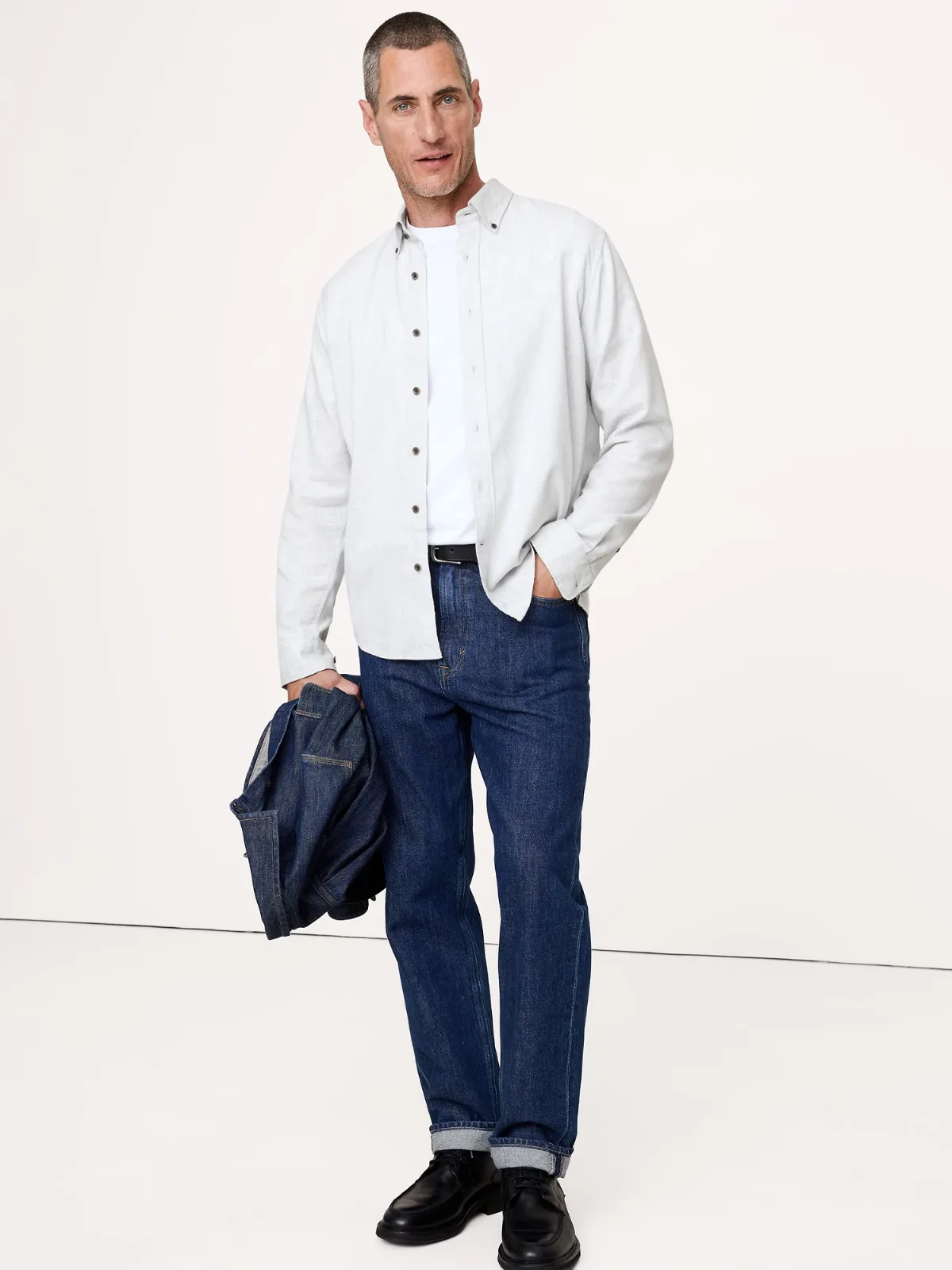 Standard-Fit Lightweight Flannel Shirt by Banana Republic