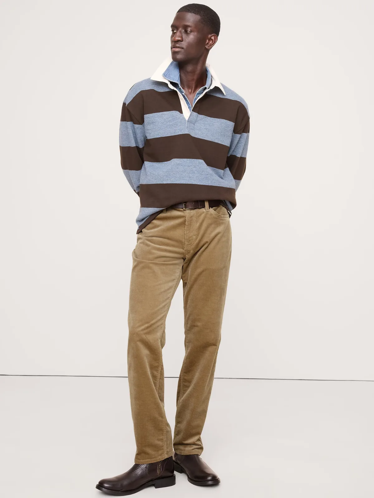 Straight Stretch-Corduroy Traveler Pant by Banana Republic