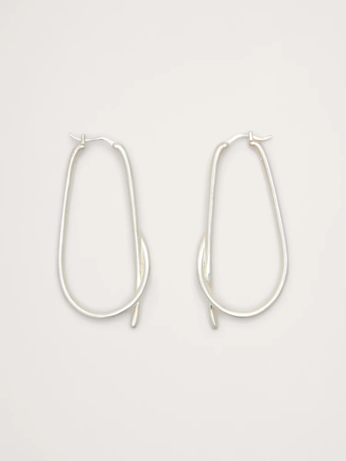 Large Knotted Hoop Earrings by Banana Republic