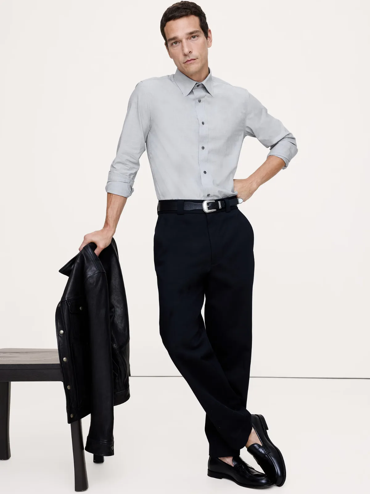Slim-Fit Wrinkle-Resistant Dress Shirt by Banana Republic