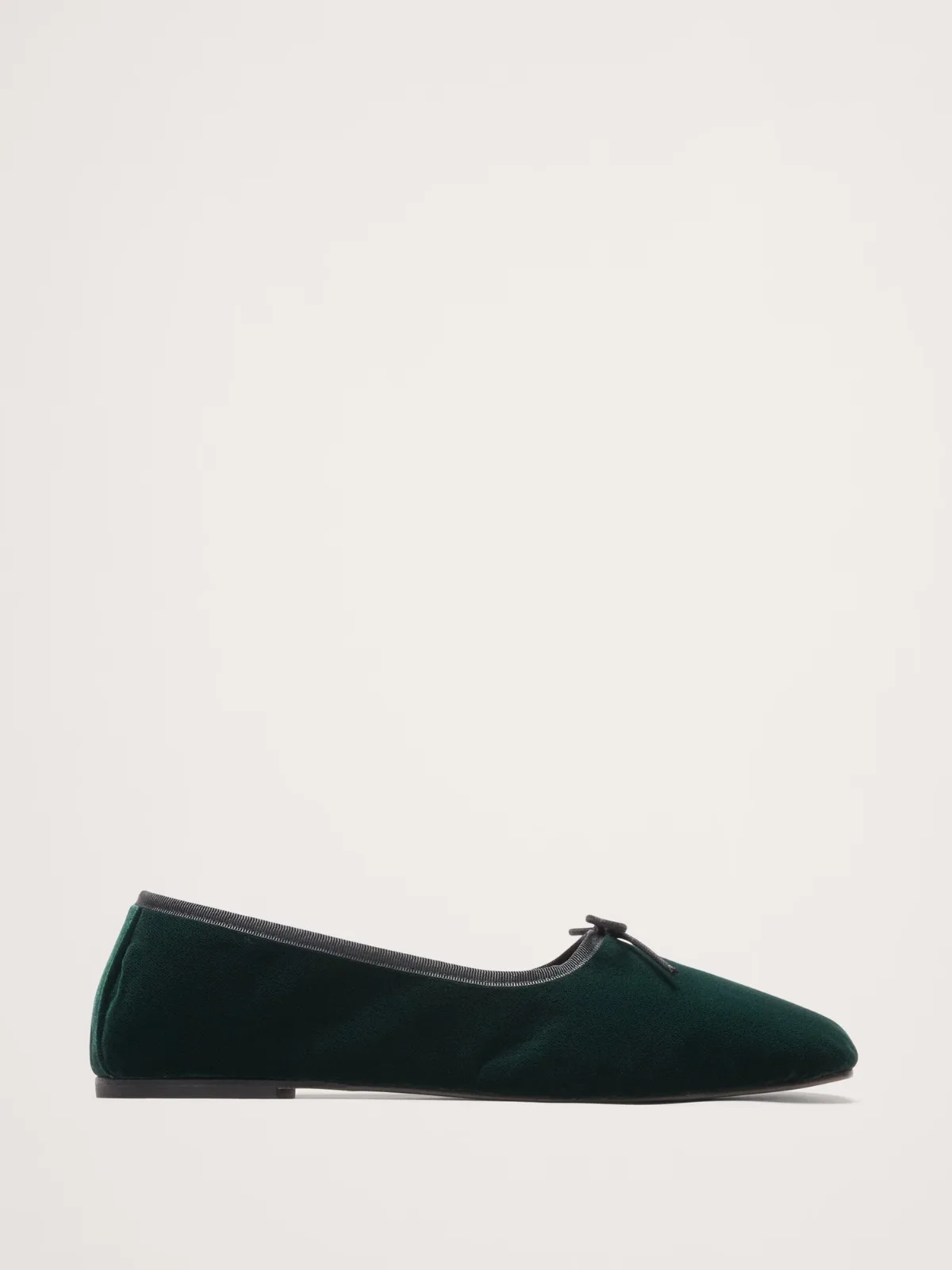 Jada Velvet Square-Toe Flat by Freda Salvador by Banana Republic