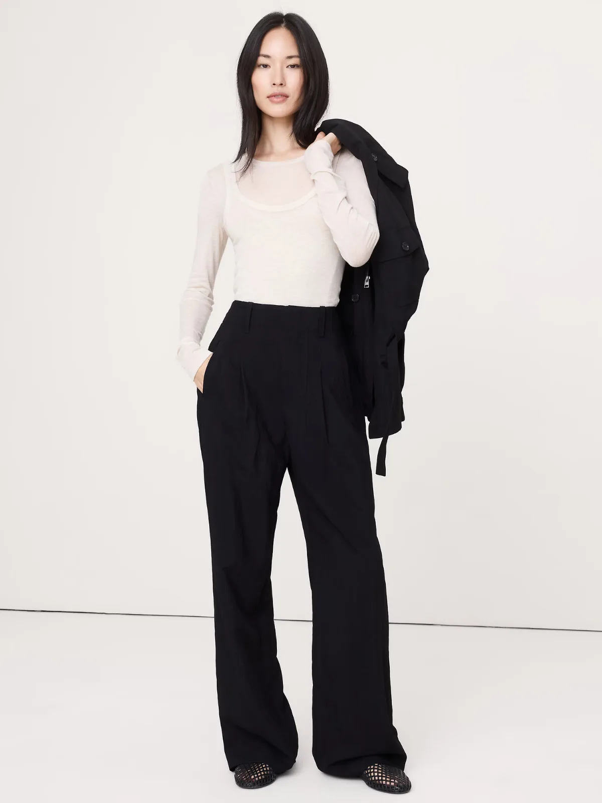 Heritage Wide-Leg Utility Pant by Banana Republic