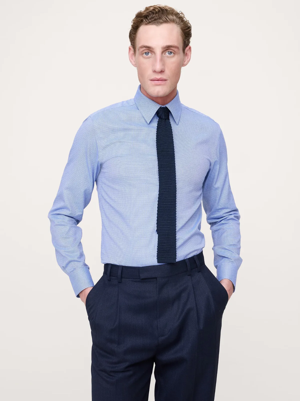 Slim-Fit Wrinkle-Resistant Dress Shirt by Banana Republic
