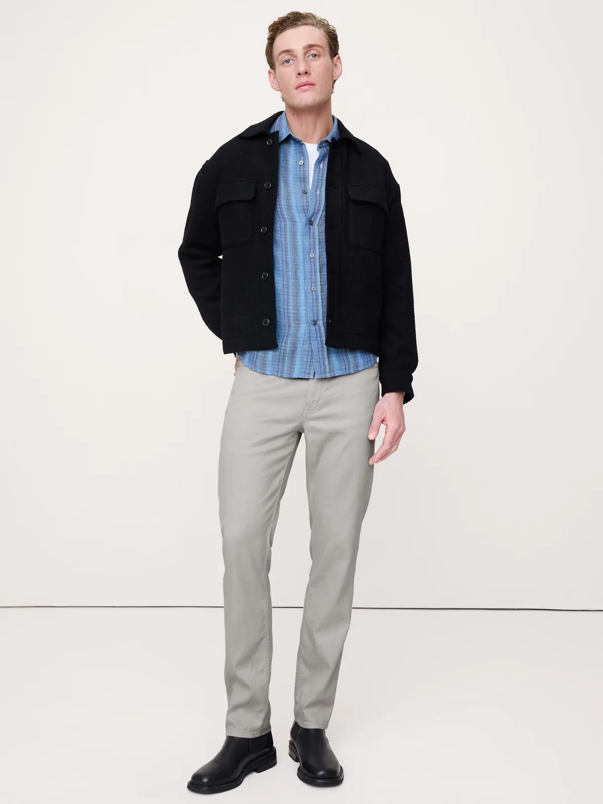 Slim Linen-Cotton Traveler Pant by Banana Republic