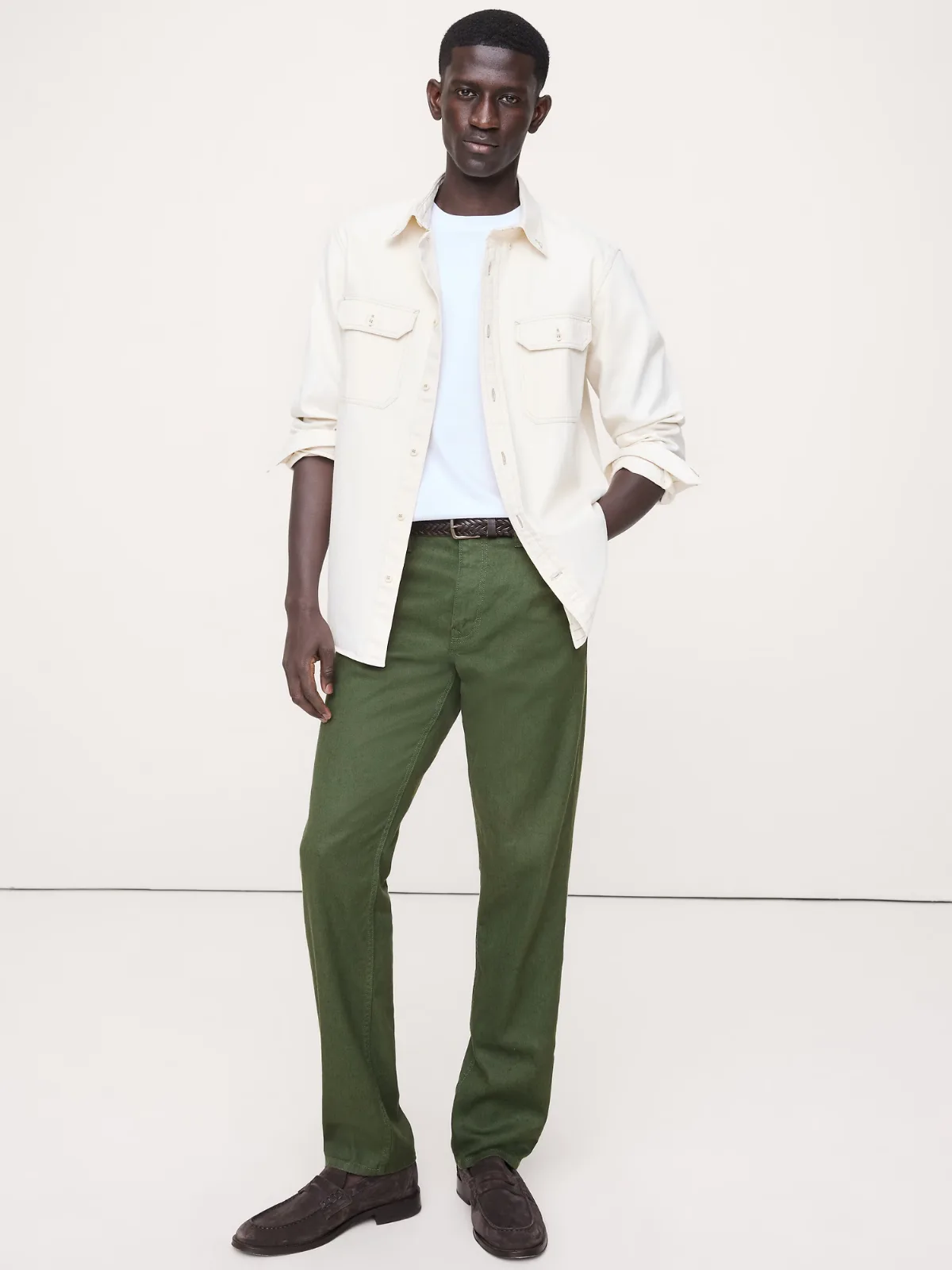 Slim Linen-Cotton Traveler Pant by Banana Republic