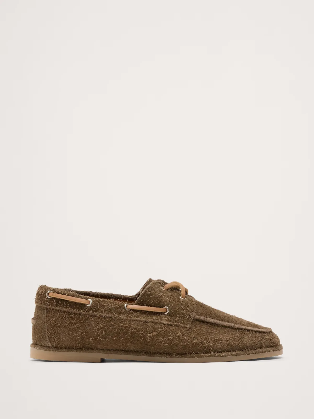 Textured Italian Suede Boat Shoe by Banana Republic