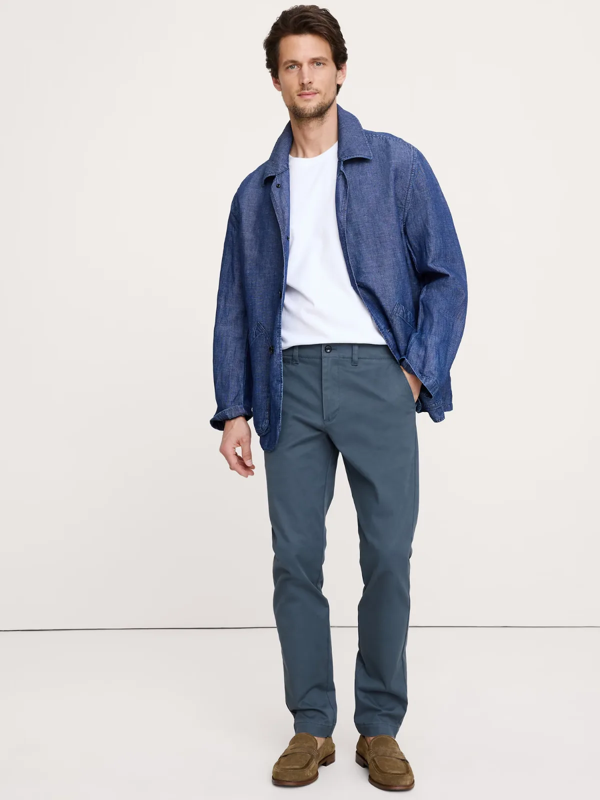 Slim Lived-In Chino Pant by Banana Republic
