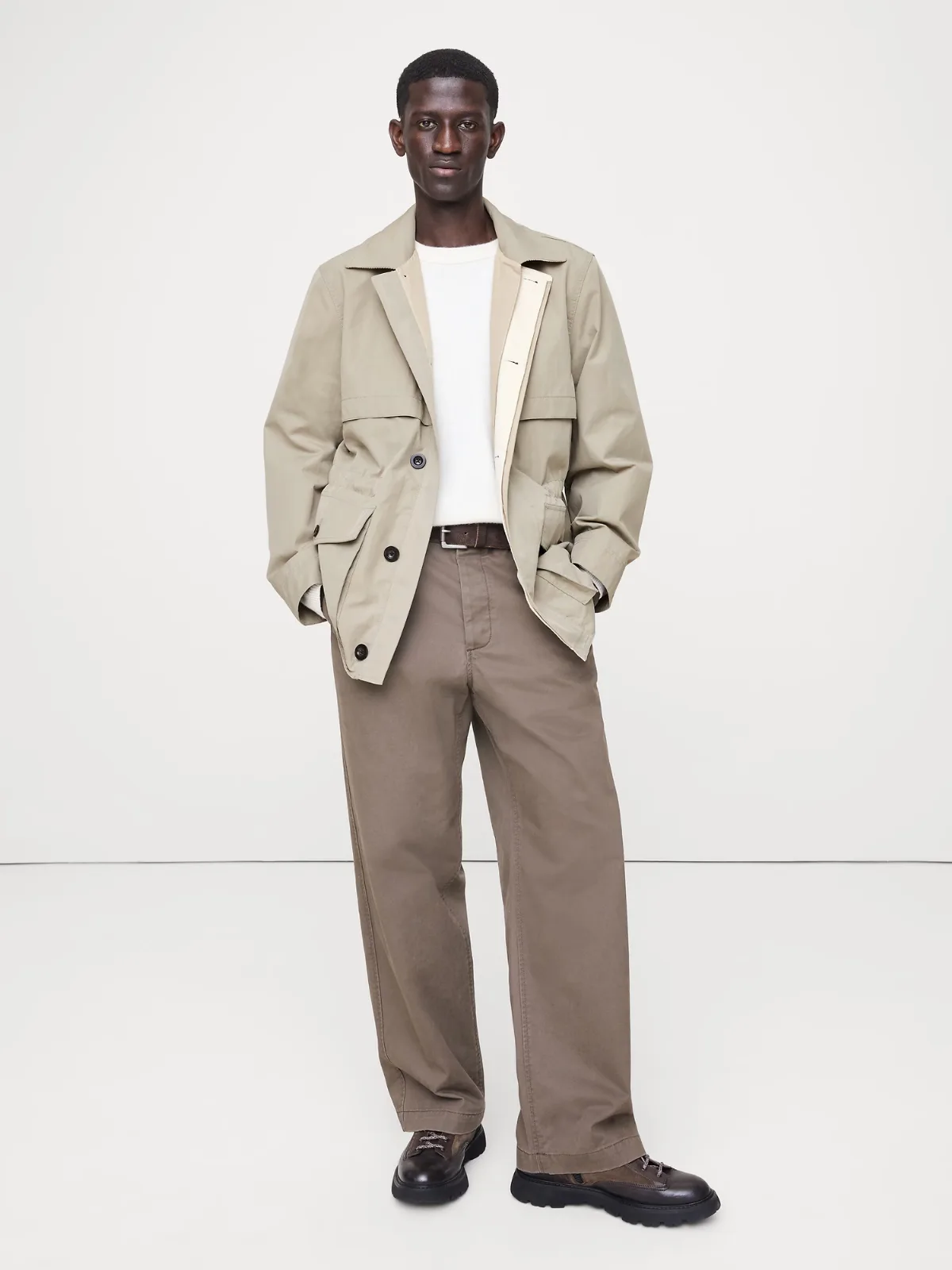 Cotton-Nylon Field Jacket by Banana Republic