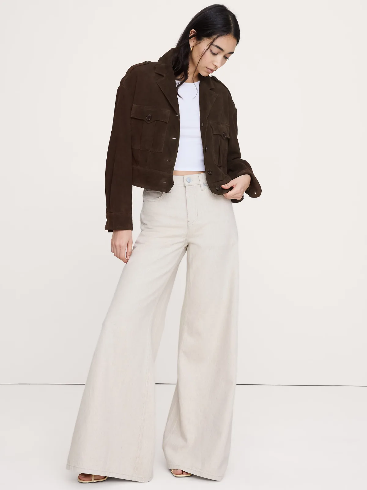 Archive Reissue Suede Double Pocket Jacket by Banana Republic