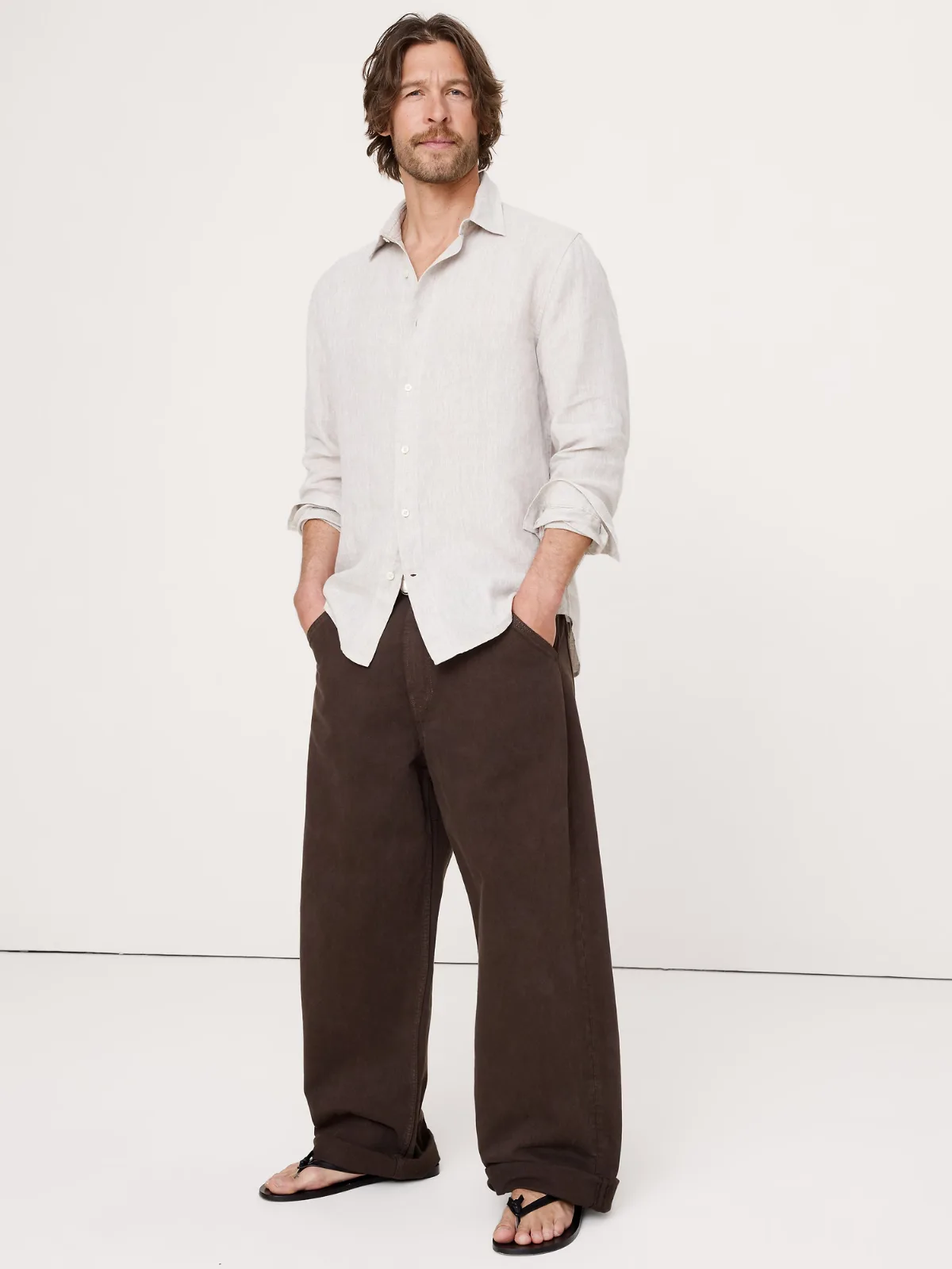 Slim-Fit Linen Shirt by Banana Republic