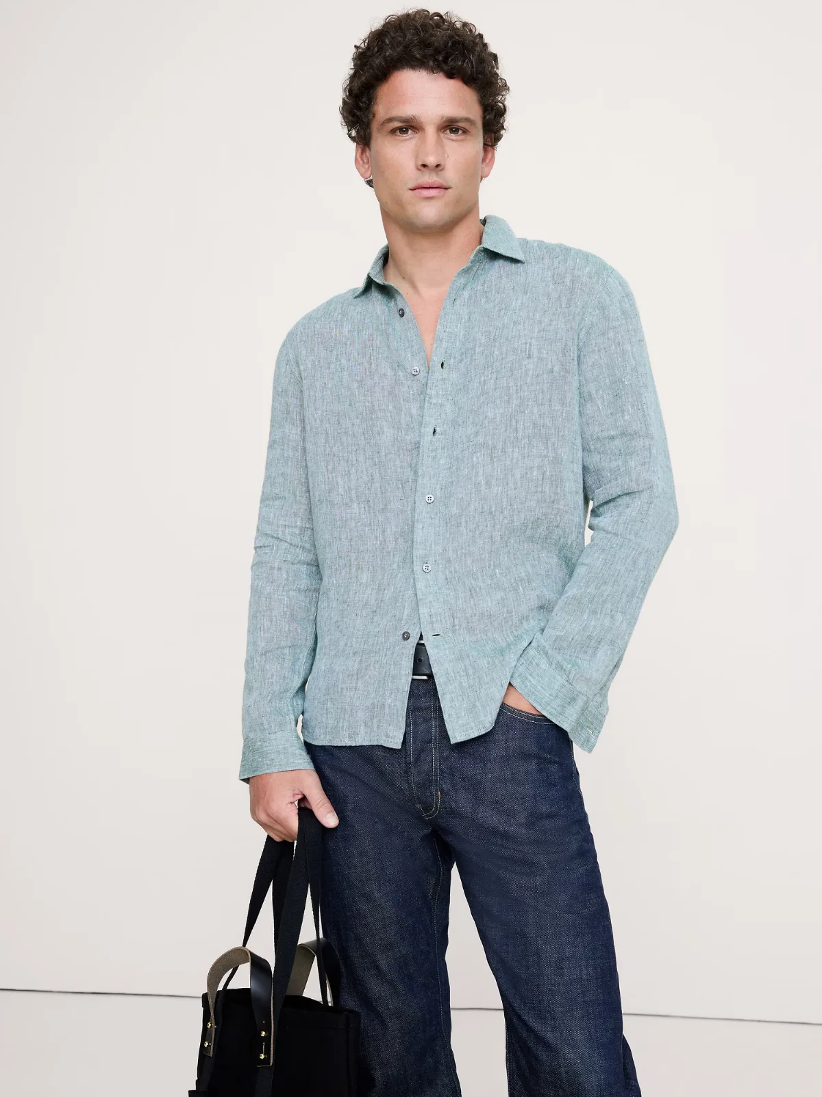 Standard-Fit Linen Shirt by Banana Republic