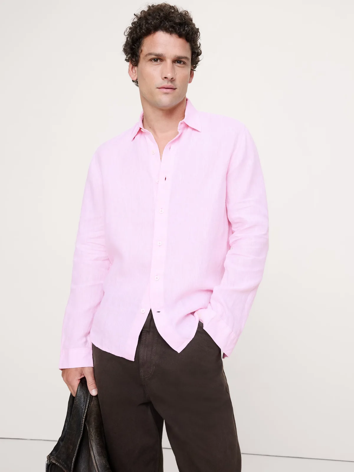 Standard-Fit Linen Shirt by Banana Republic