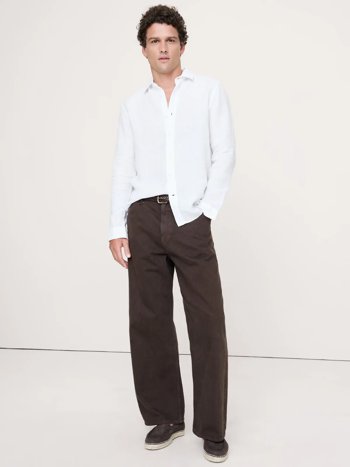 Standard-Fit Linen Shirt by Banana Republic