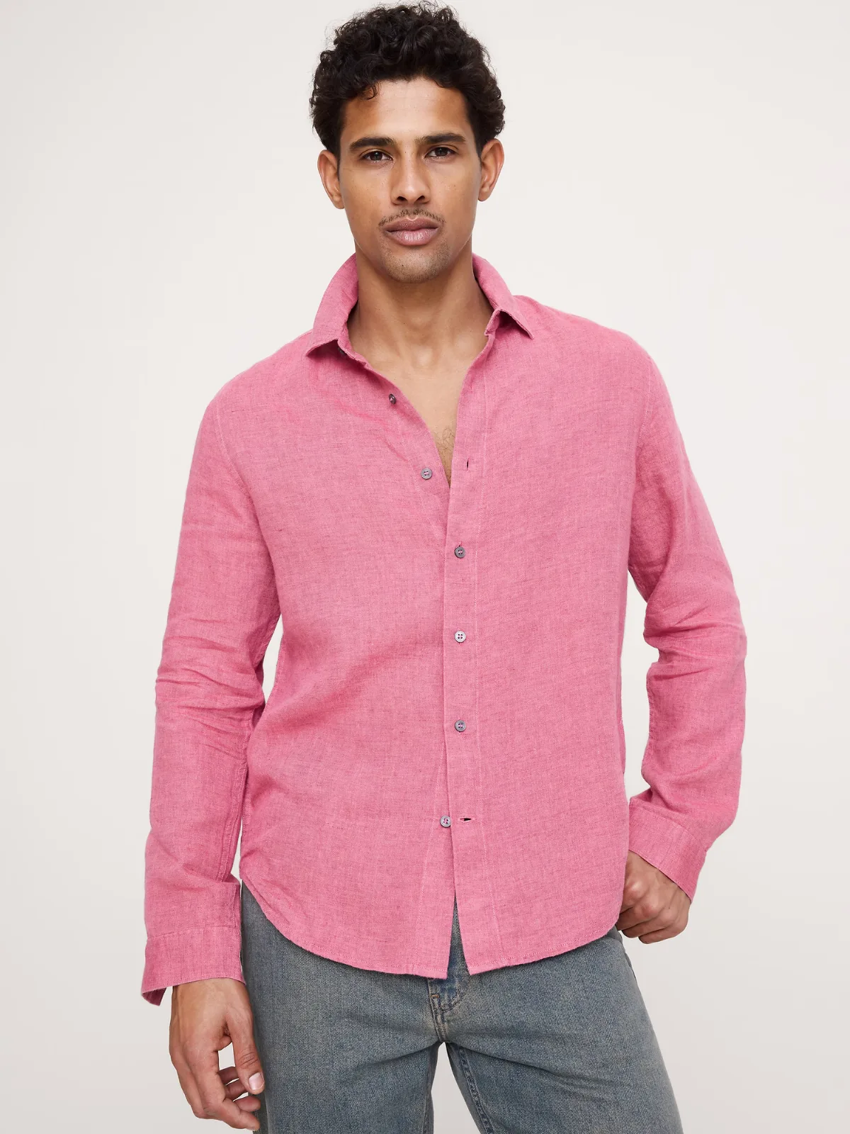 Standard-Fit Linen Shirt by Banana Republic