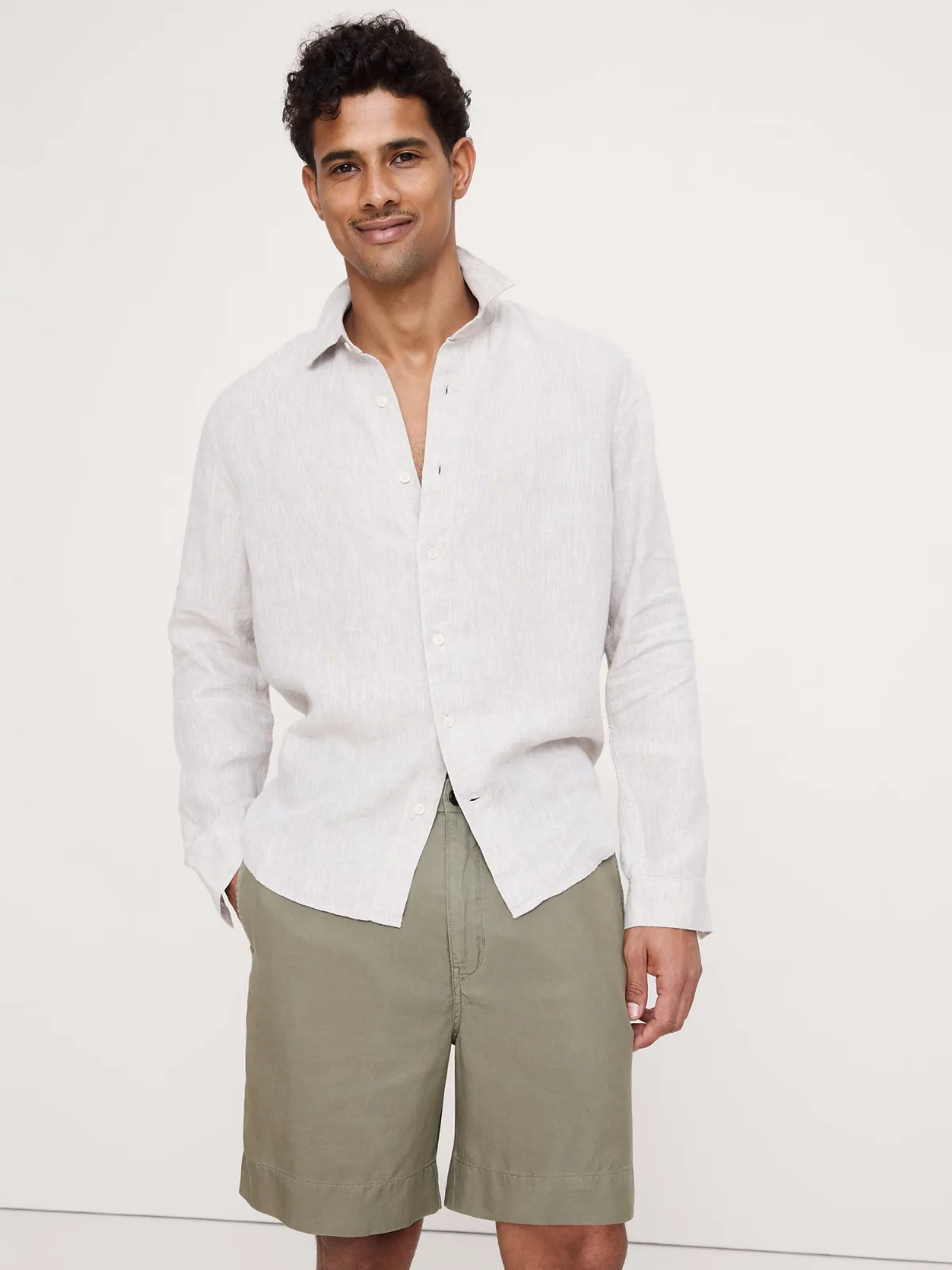 Standard-Fit Linen Shirt by Banana Republic