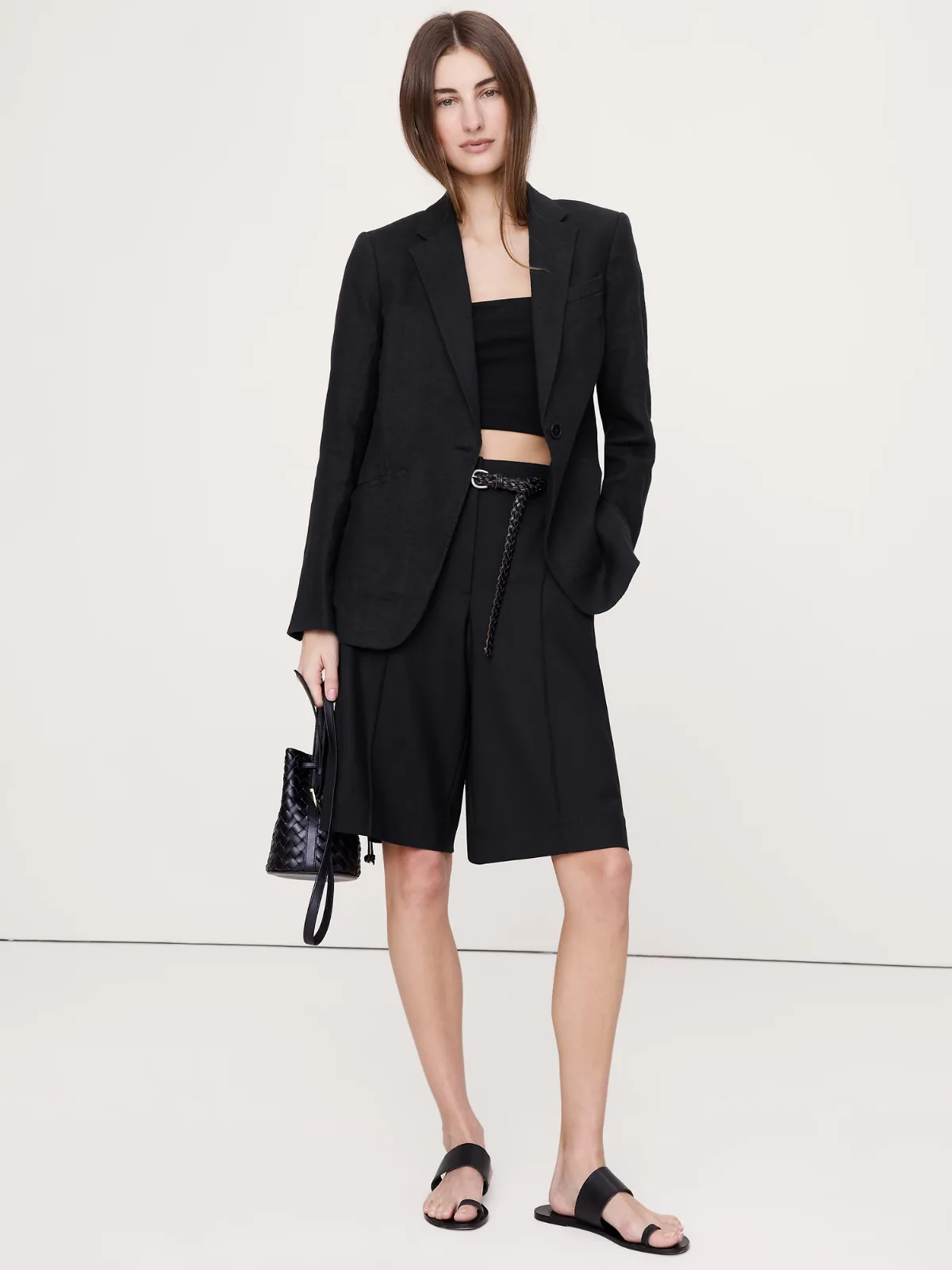 Slim Linen Blazer by Banana Republic