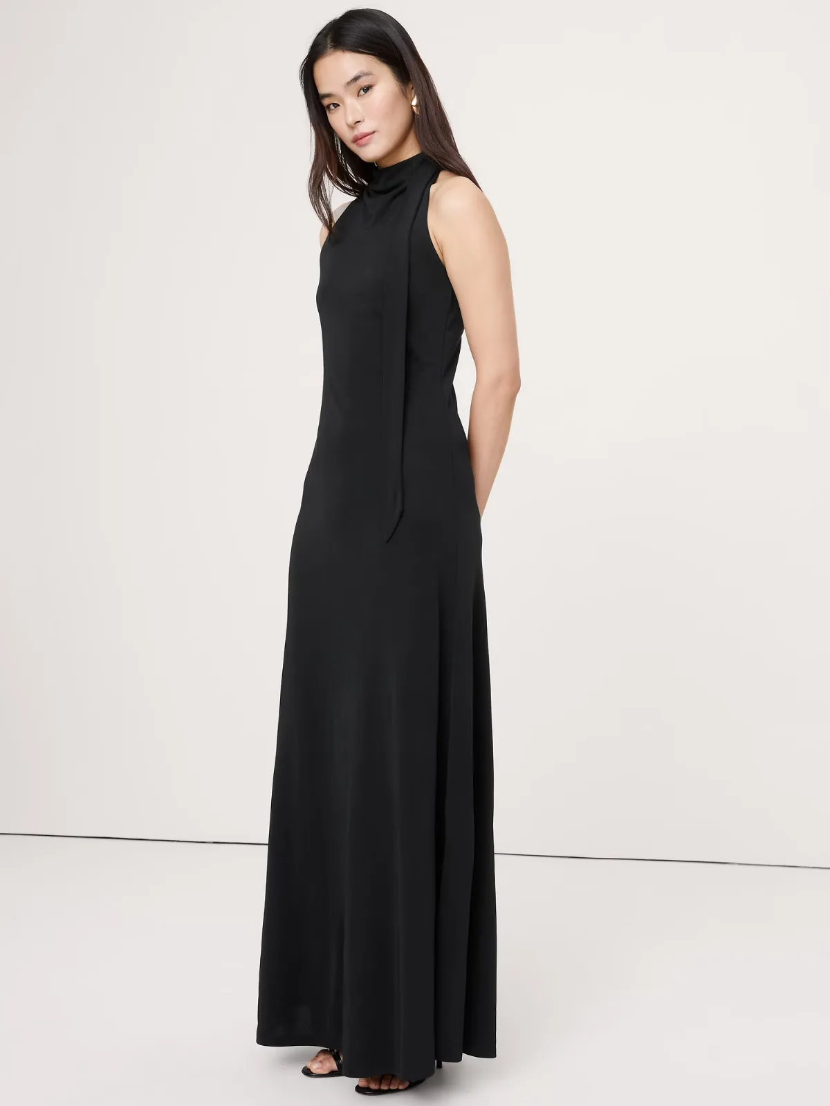 Matte Jersey Cowl-Neck Maxi Dress by Banana Republic