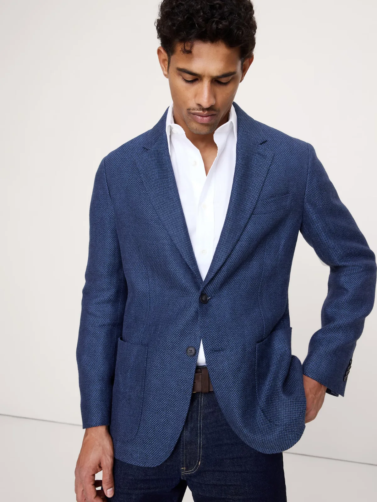 Herringbone Linen Sport Coat by Banana Republic