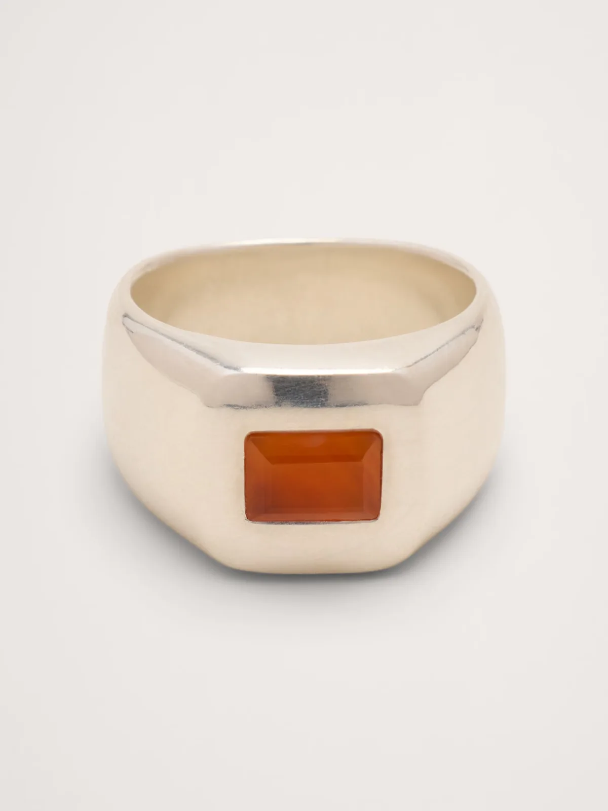 Large Carnelian Signet Ring by Banana Republic