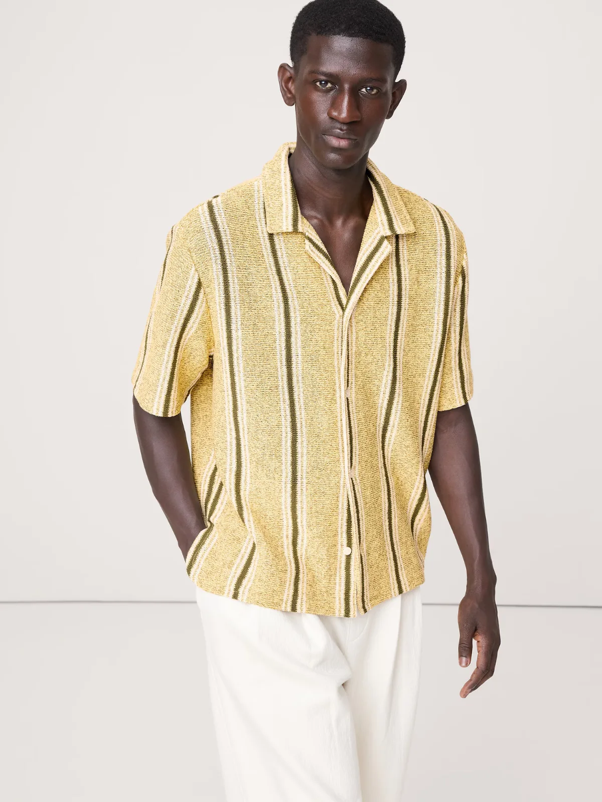 Relaxed-Fit Striped Resort Shirt