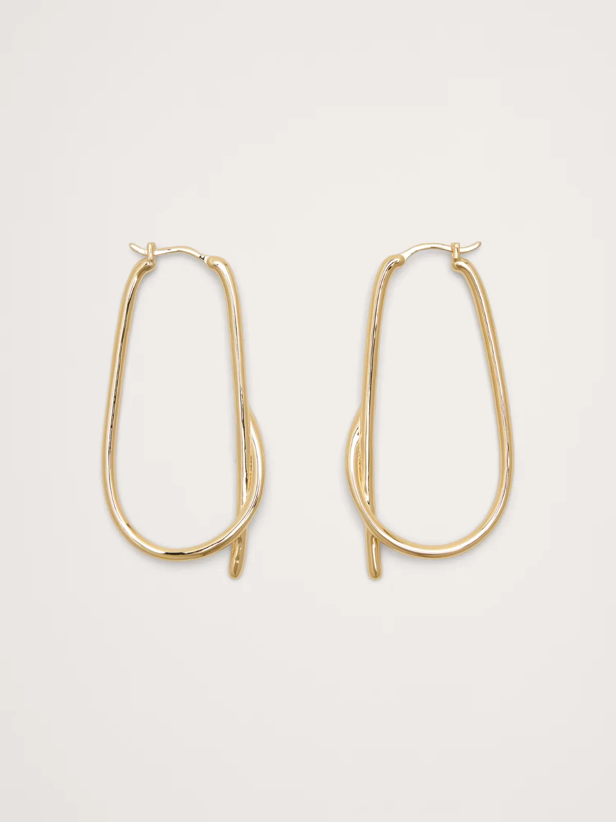 Large Knotted Hoop Earrings