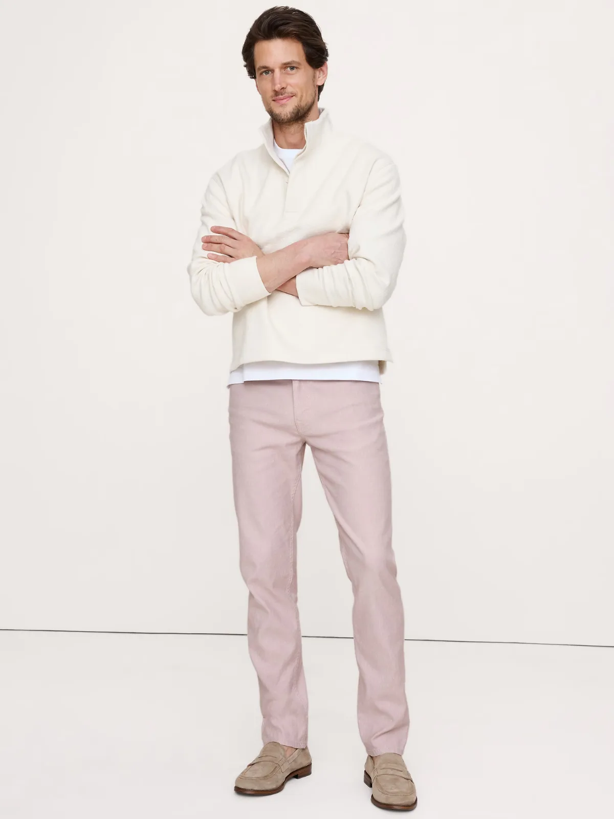 Slim Linen-Cotton Traveler Pant by Banana Republic