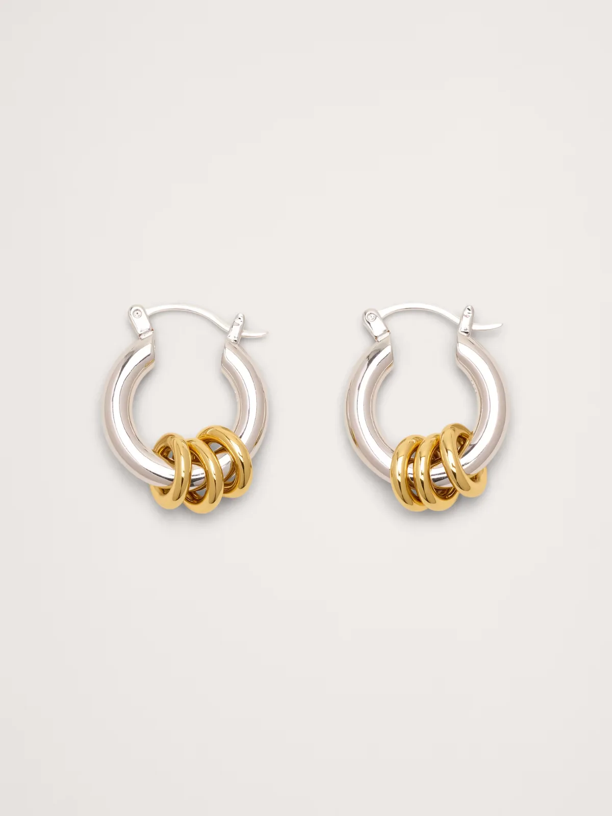 Fillia Two-Tone Earrings by Laura Lombardi by Banana Republic