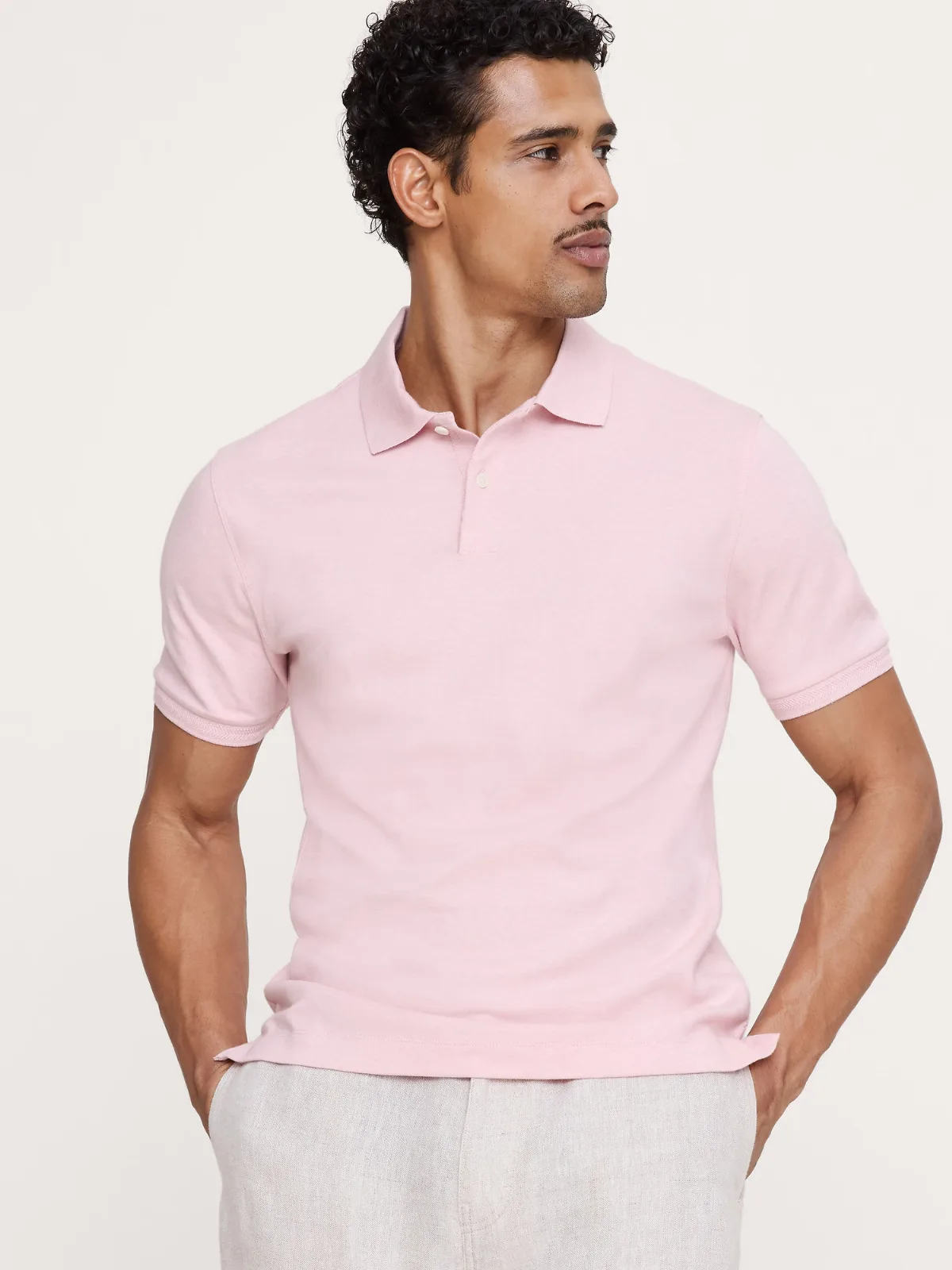 Luxury-Touch Polo Shirt by Banana Republic