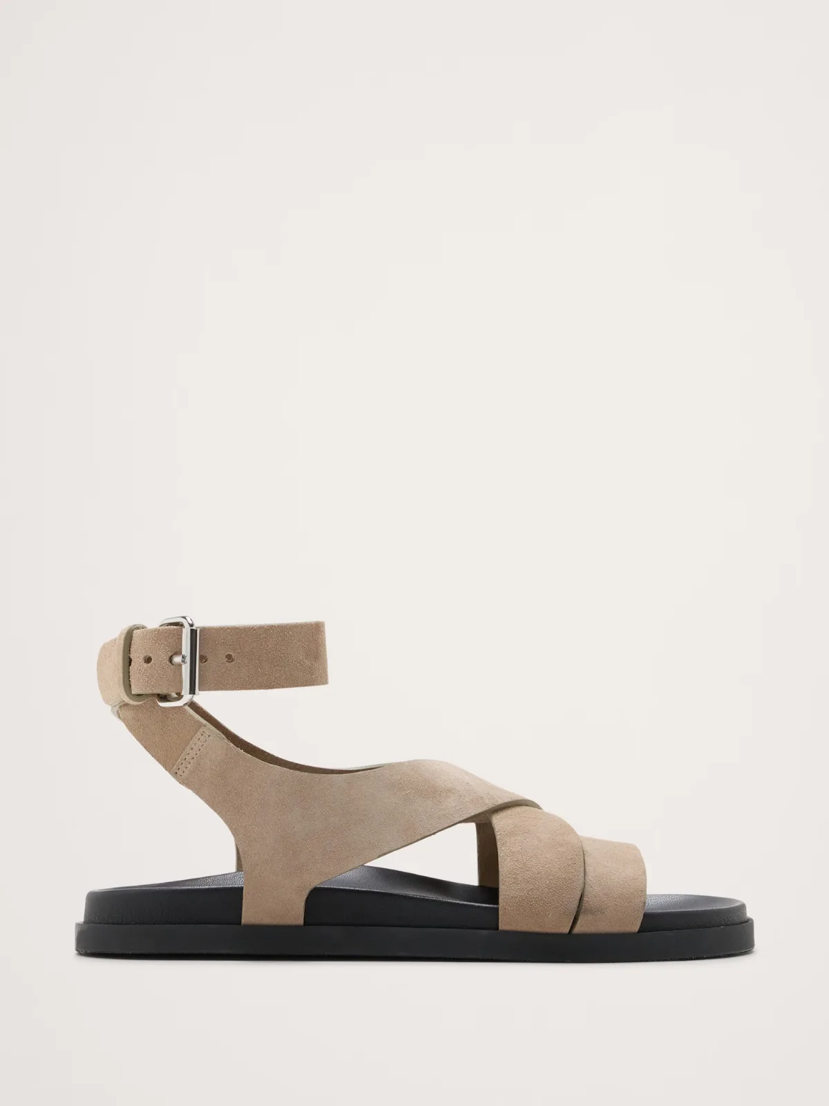 Italian Suede Ankle-Strap Sandal by Banana Republic