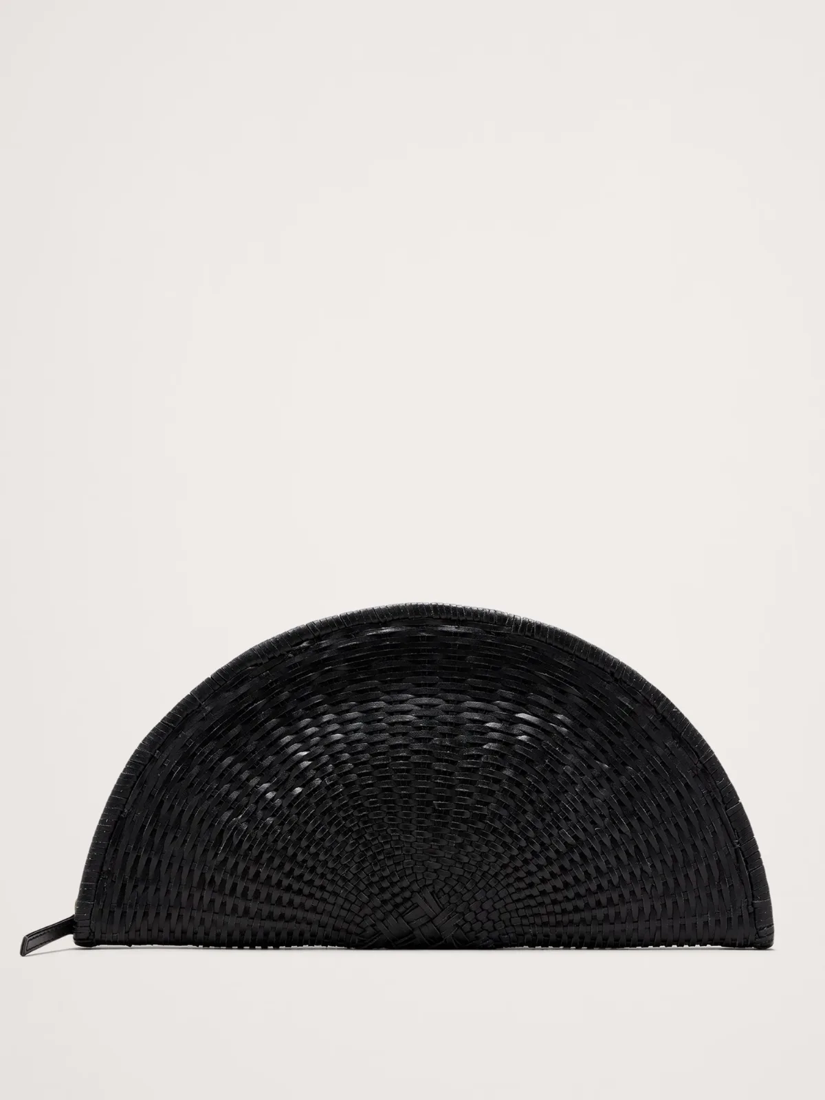 Perla Woven Leather Clutch by Bembien