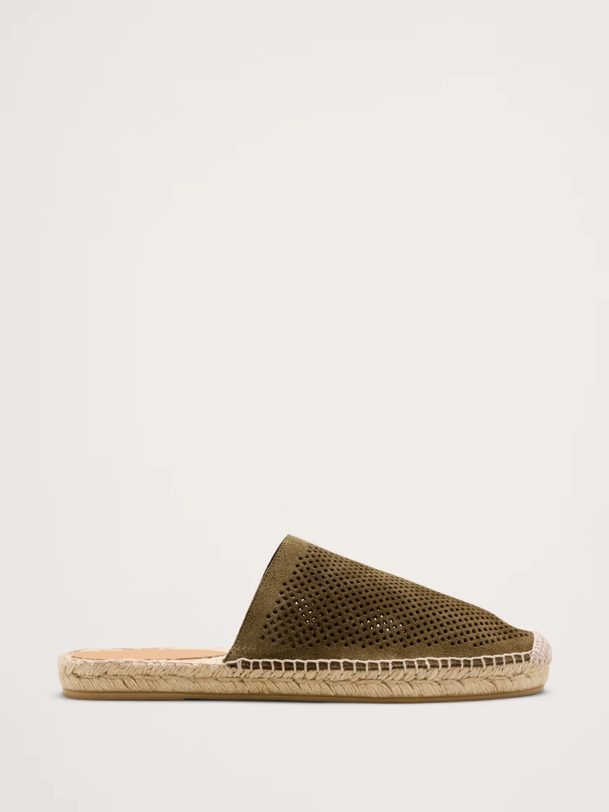 Suede Espadrille Slides by Banana Republic