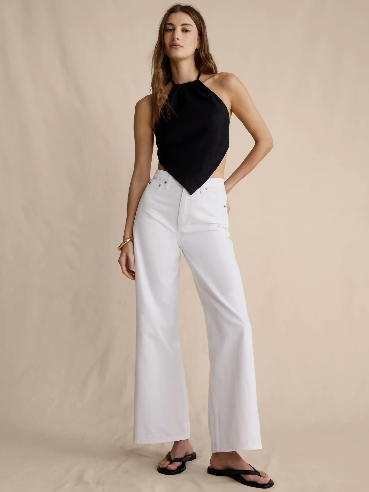 The Icon Classic Wide-Leg Crop Jean by Banana Republic