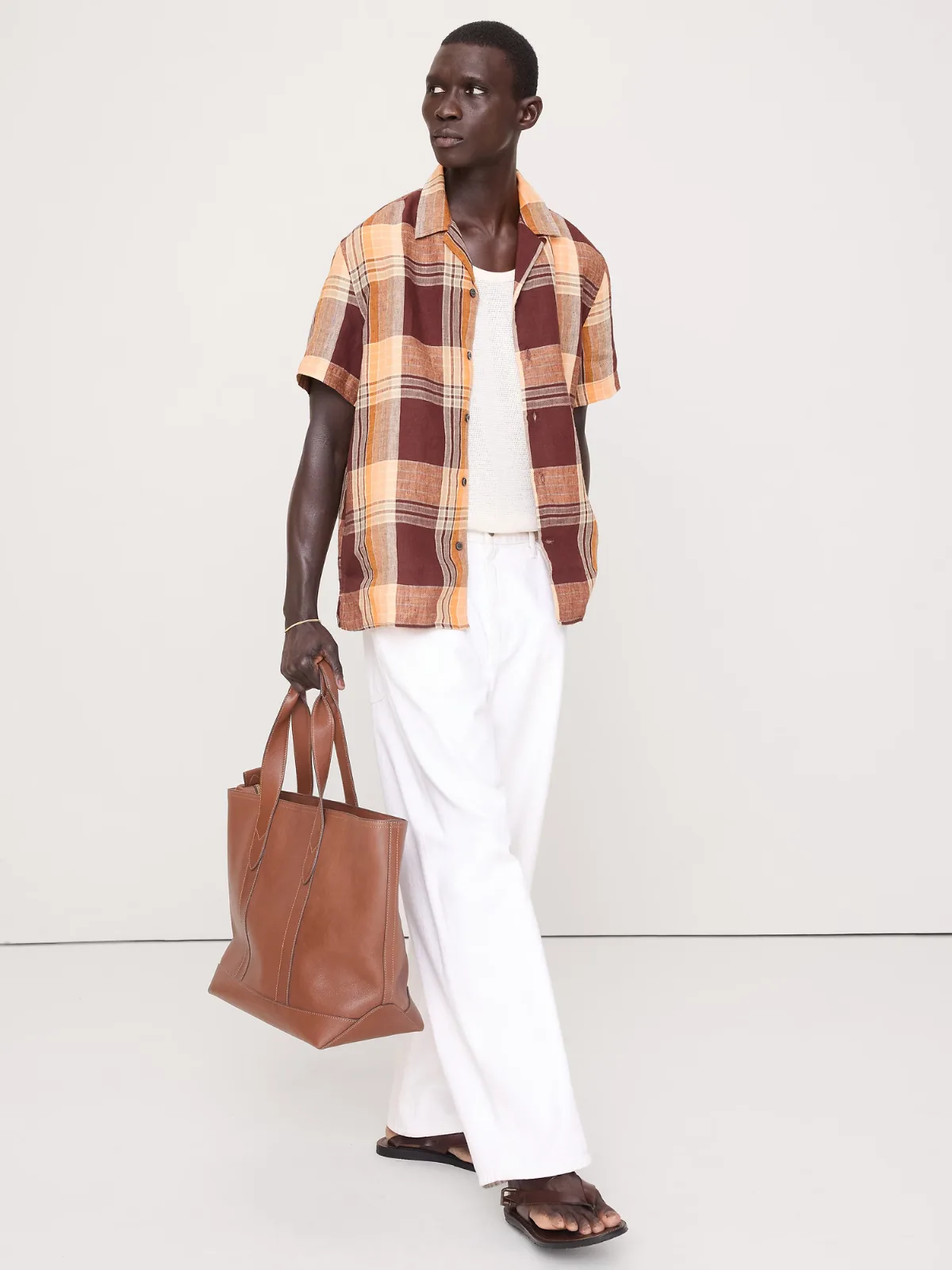 Standard-Fit Linen Resort Shirt by Banana Republic