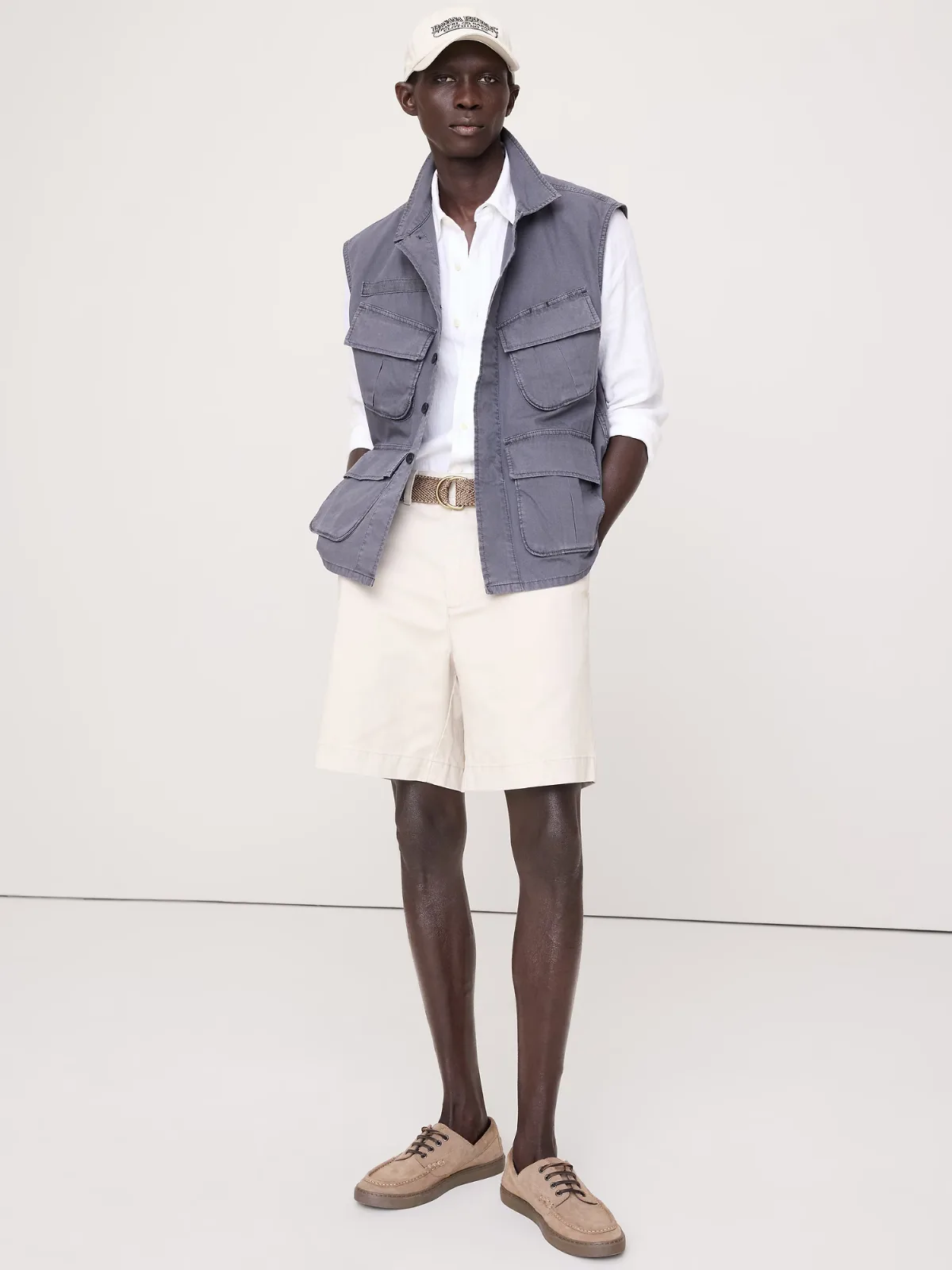 Cotton Utility Vest by Banana Republic