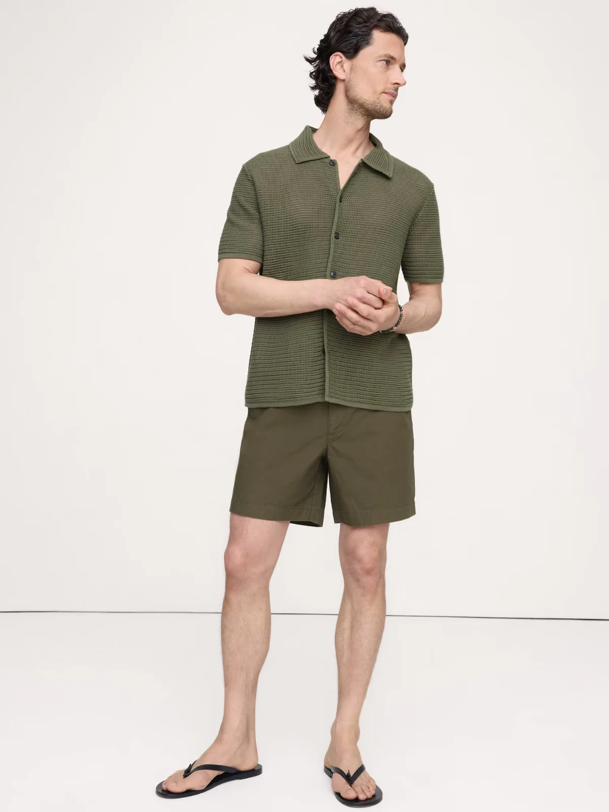 The Weekender 7 Pull-On Short in Cotton by Banana Republic