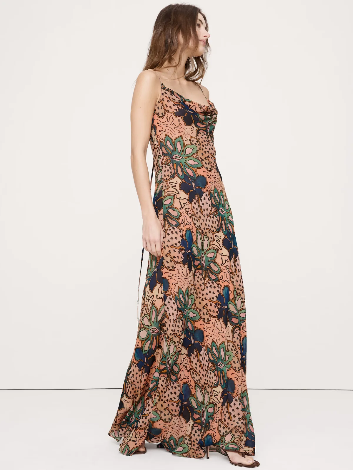 Bias-Cut Georgette Slip Maxi Dress by Banana Republic