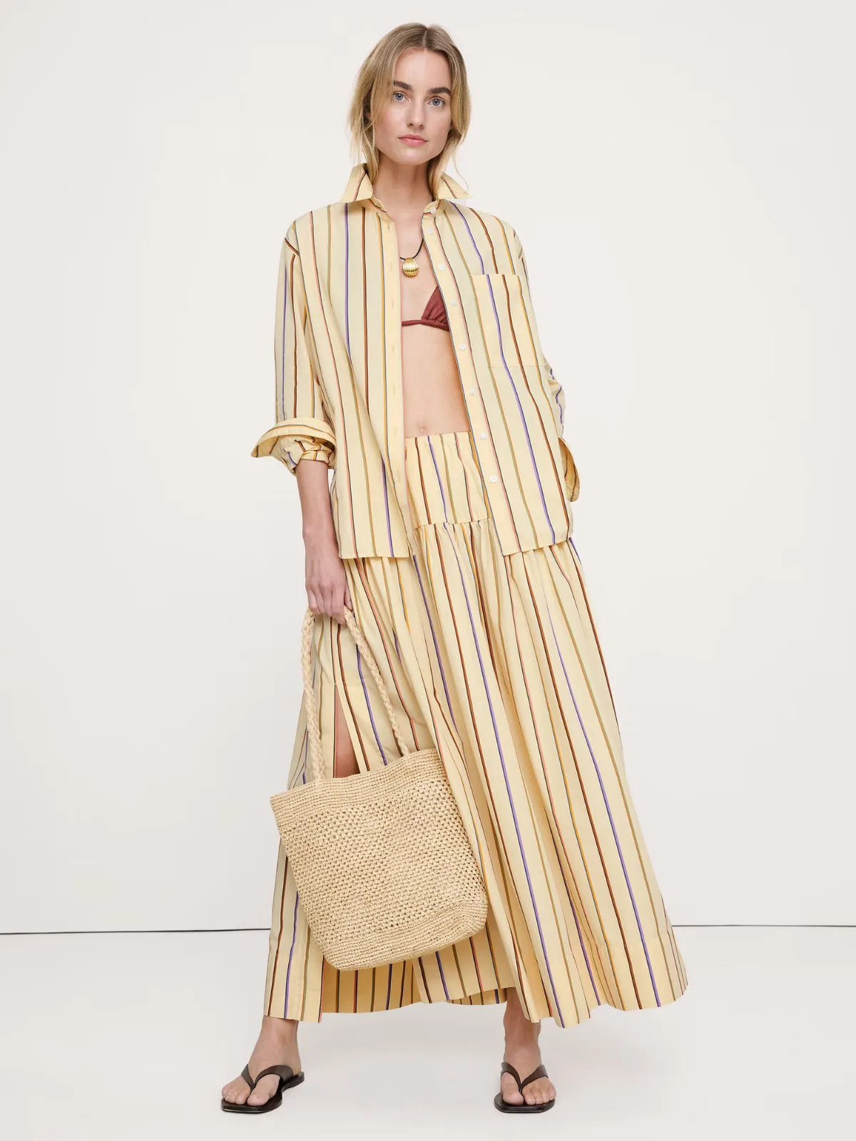The Oversized Shirt in Cotton Poplin by Banana Republic