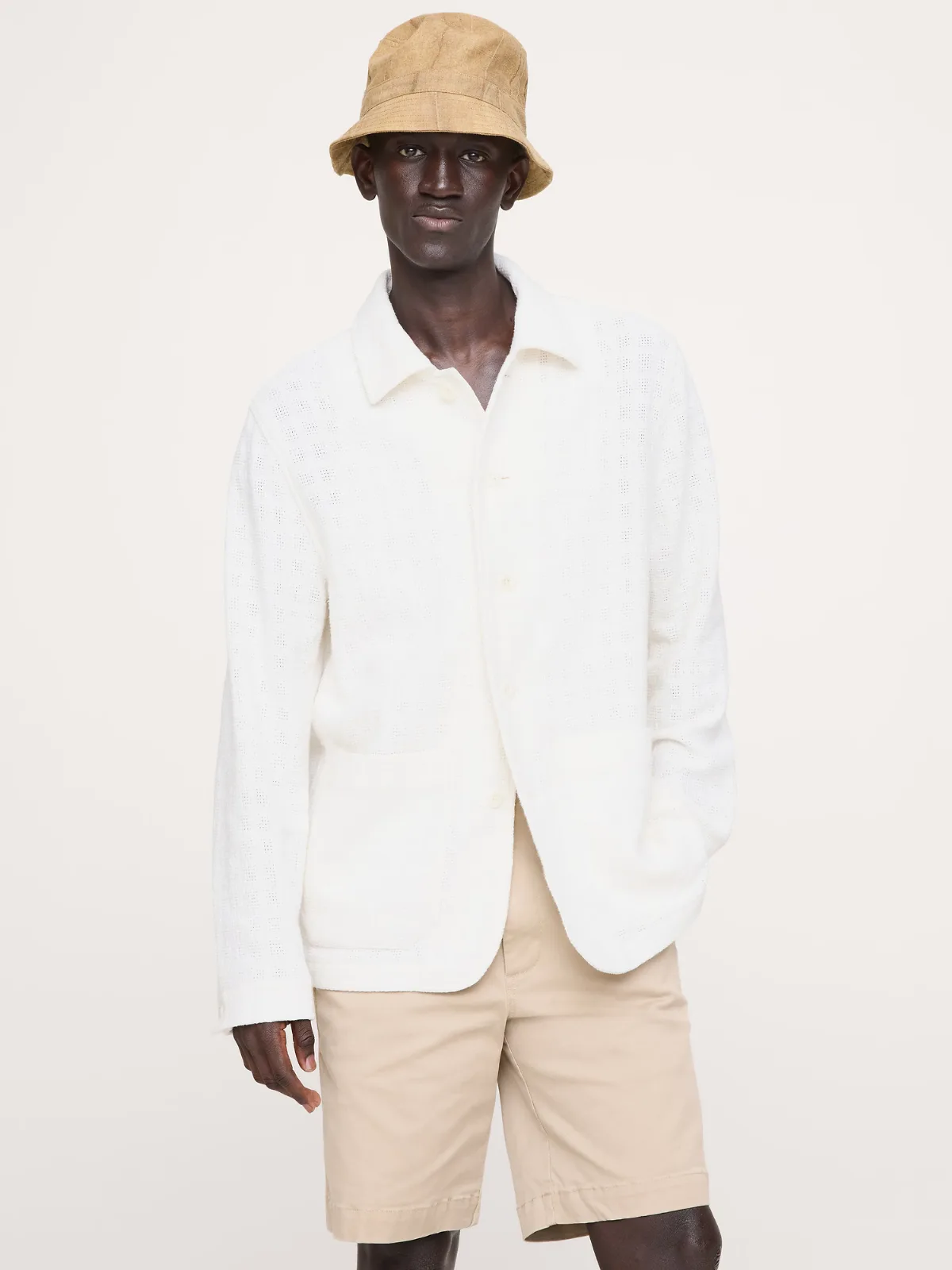 Basketweave Shirt Jacket by Banana Republic