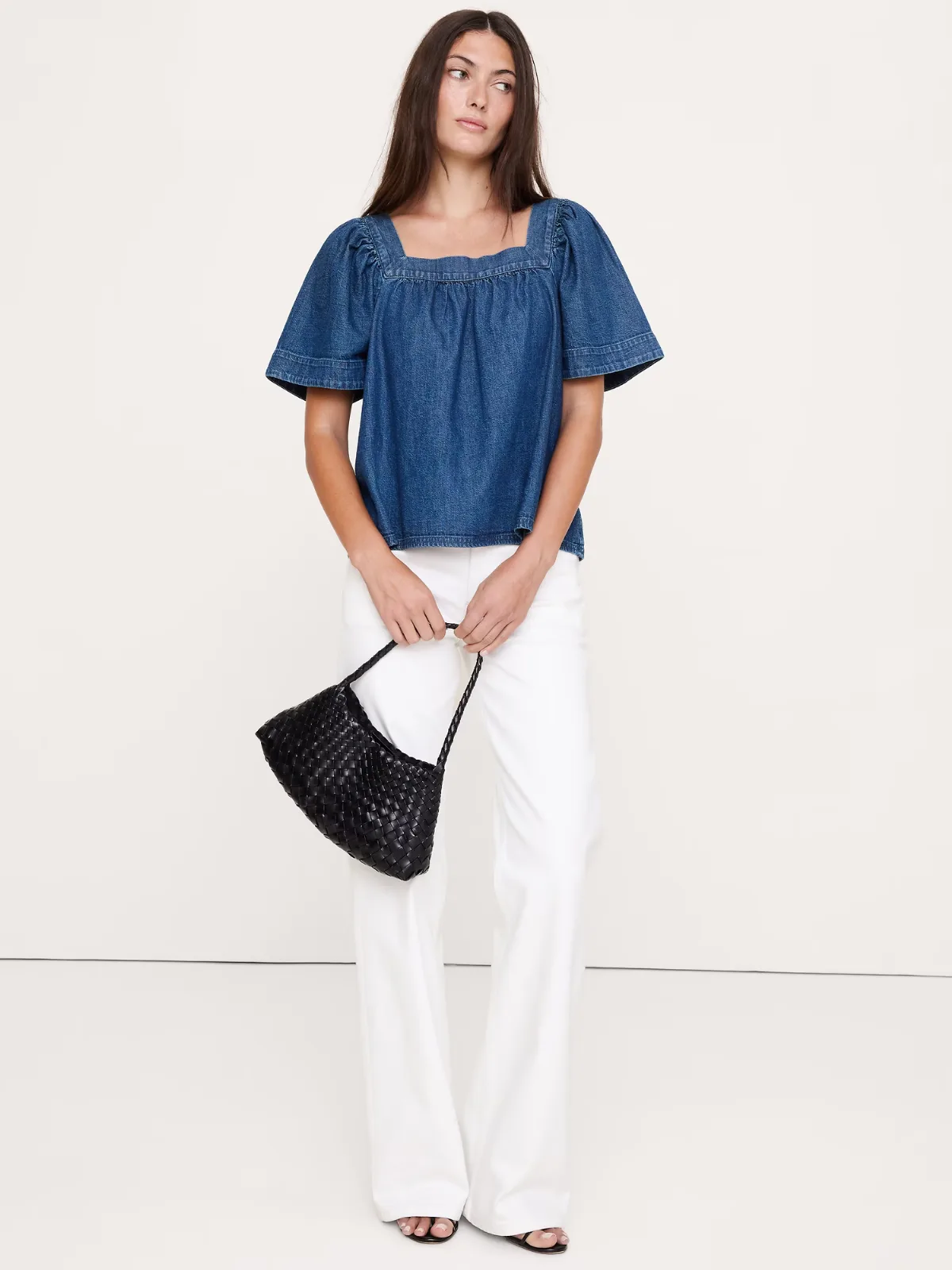 Square-Neck Top by Banana Republic