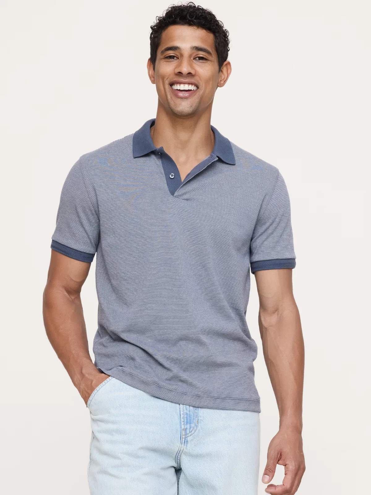 Luxury-Touch Polo Shirt by Banana Republic