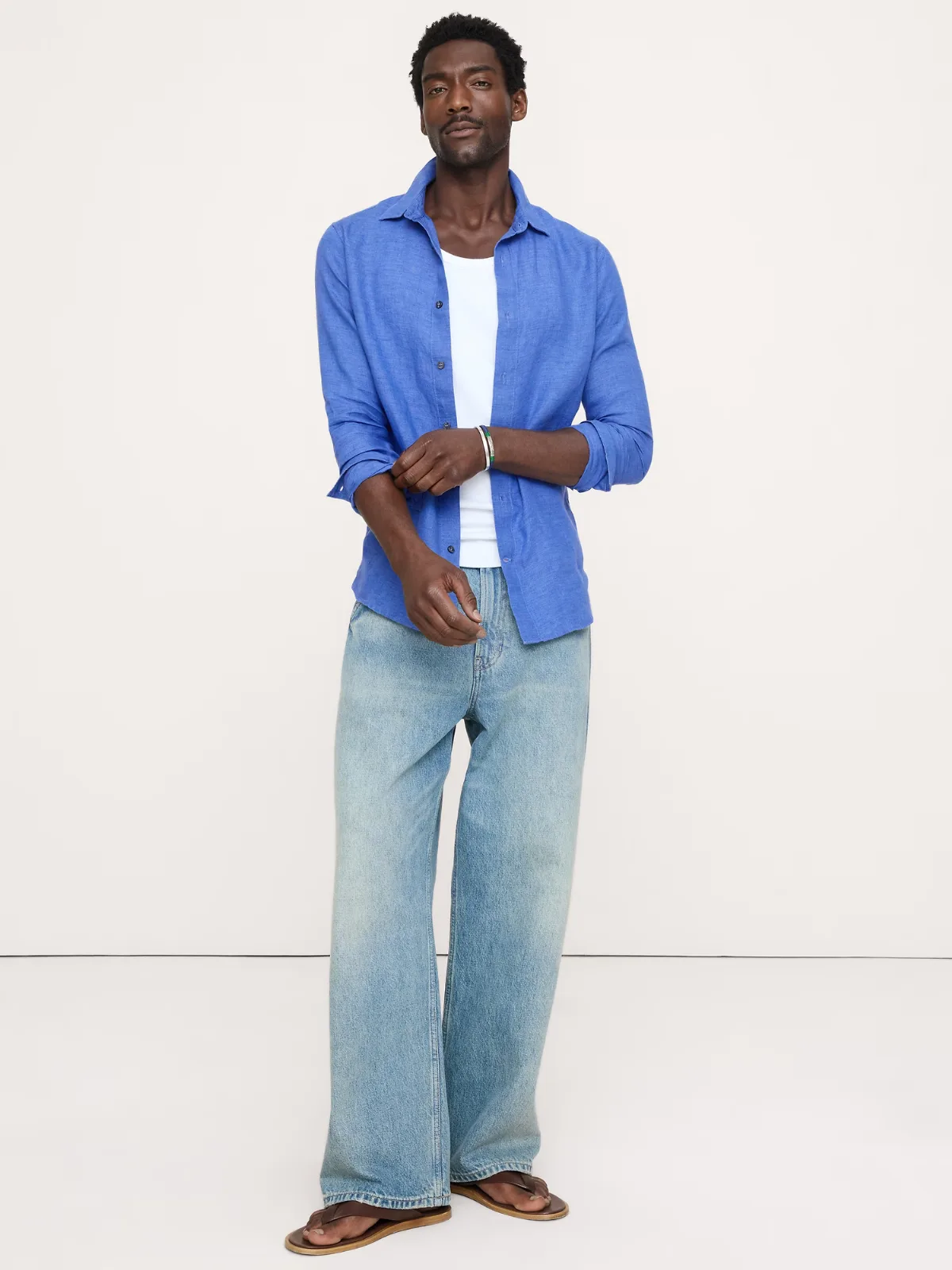 Slim-Fit Linen Shirt by Banana Republic