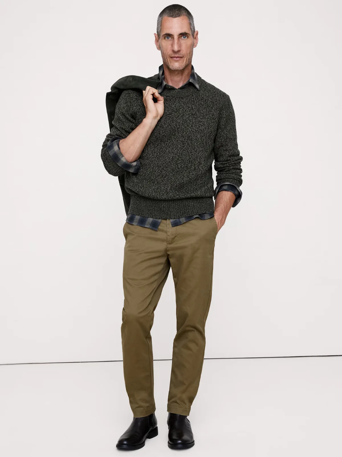 Slim Lived-In Chino Pant by Banana Republic