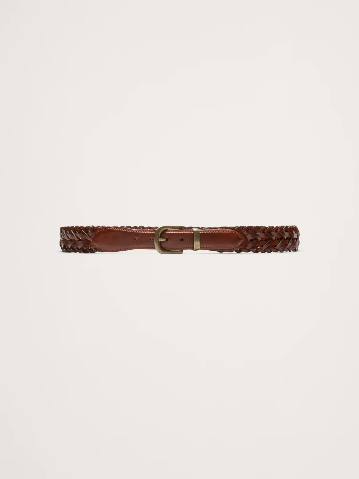 Vintage Woven Leather Belt by Banana Republic