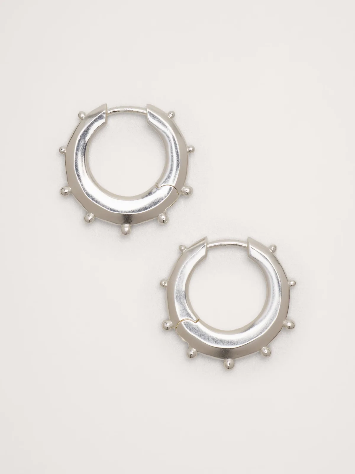 Mini Spiked Hoop Earrings