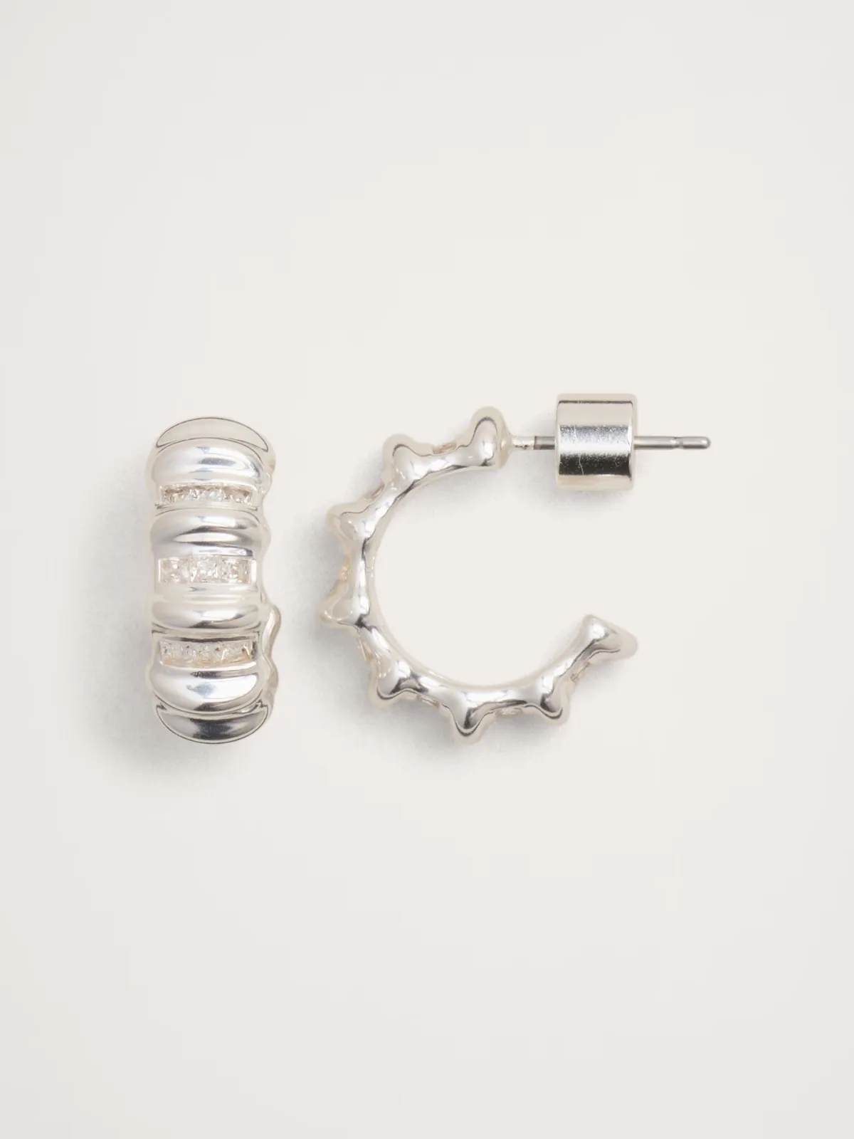 Sculptural Hoop Earrings by Banana Republic